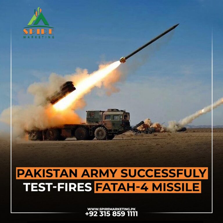 Pakistan Army Successfully Test-Fires Fatah-4 Missile